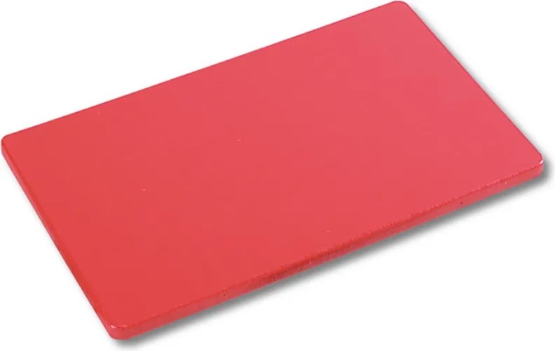 Tocator profesional pentru carne rosie Kesper 30153, standard HACCP, Gastronorm 1/1, rezistent pana la 95 °C, picioaruse antiderapante, suprafata care protejeaza lamele, rosu