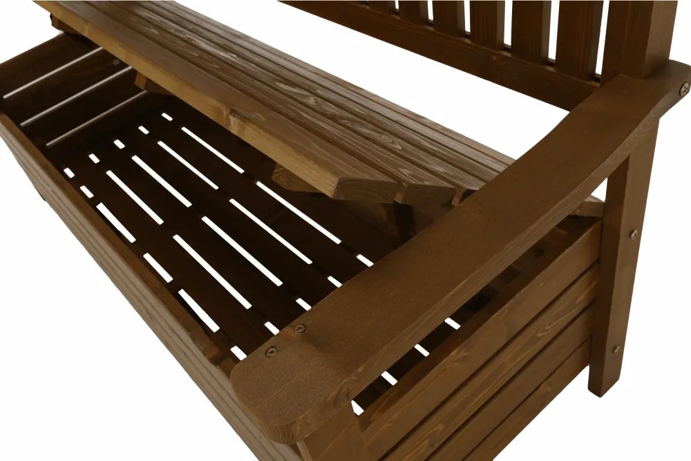 Bancă de grădină, maro, 150cm, AMULA