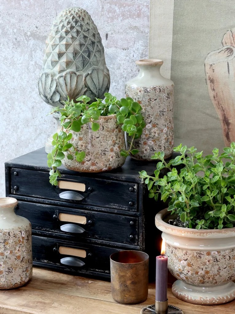 Cutie decorativa cu sertare, antique black Factory