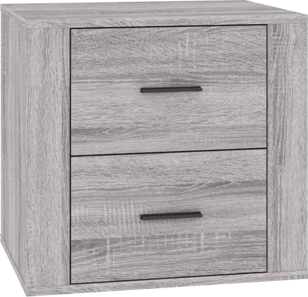 vidaXL Noptieră, gri sonoma, 50x39x47 cm