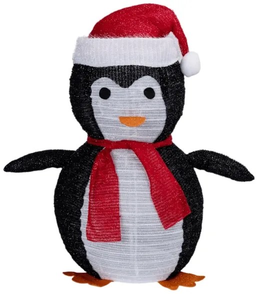 Aigostar - Decorațiune LED de Crăciun pentru exterior 50xLED/3xAA 0,7m IP44 pinguin