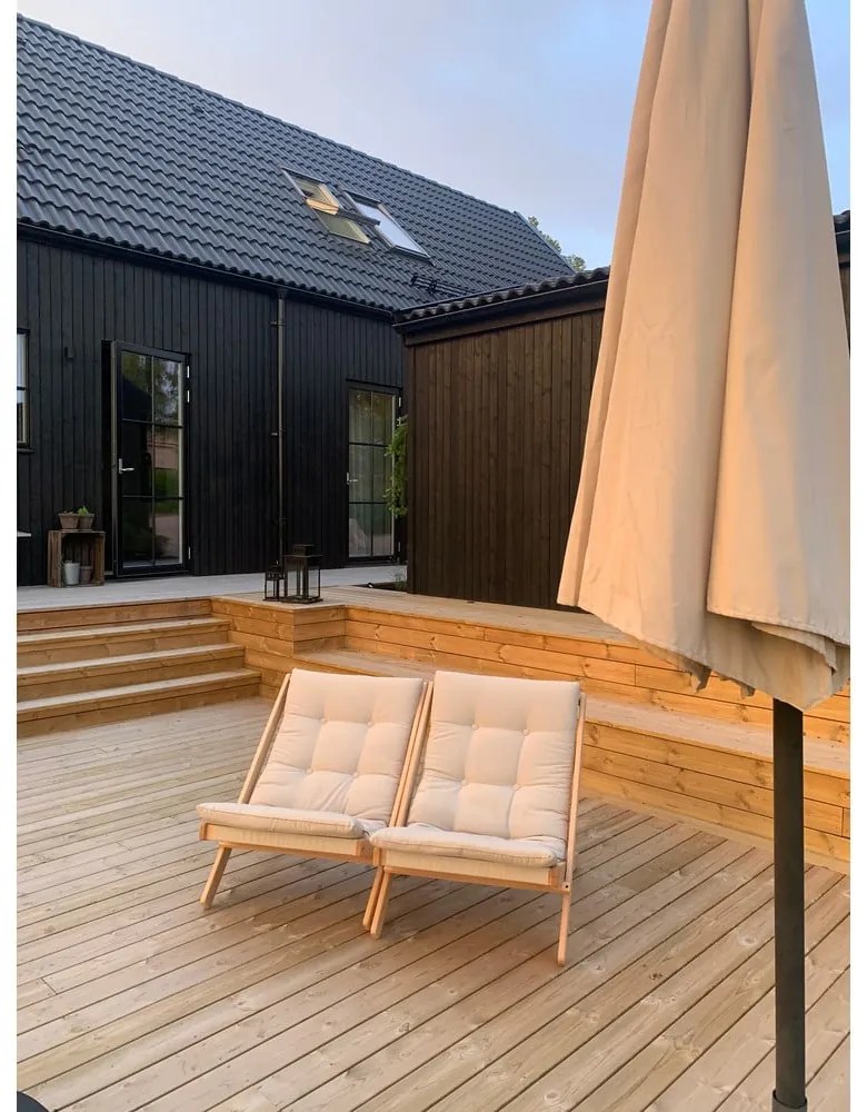 Fotoliu pliabil Karup Design Boogie Raw/Clay Brown