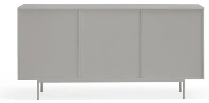 Comodă gri/în culoare naturală joasă cu aspect de lemn de stejar 159x80 cm Sierra – Teulat