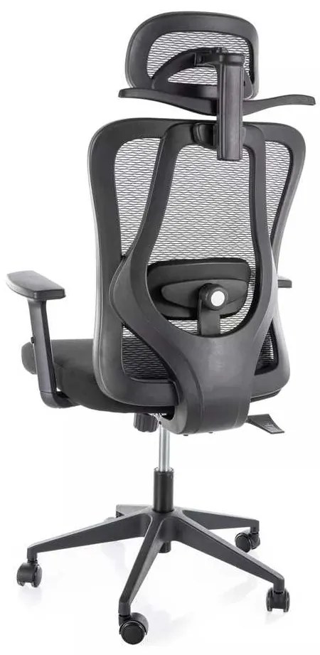 Scaun de birou Valrose, negru