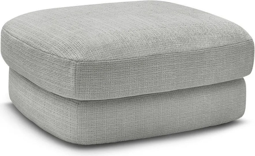 Taburet gri deschis cu tapițerie din chenille Leonore – Bobochic Paris