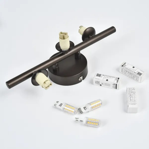 Brilagi - Aplica LED de perete MILLA 3xG9/3W/230V maro/maro fumuriu