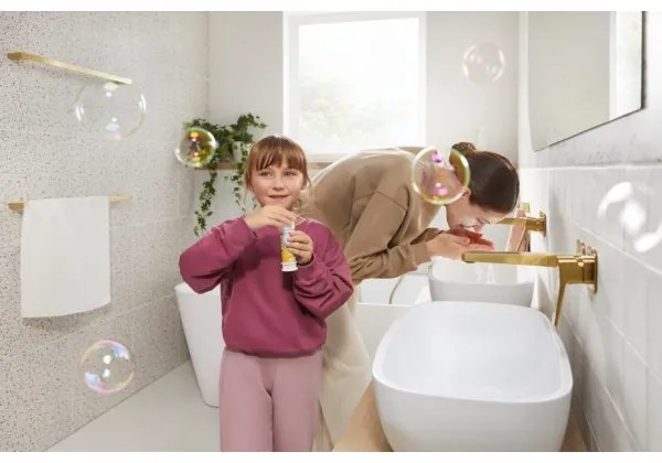 Baterie lavoar încastrată KFA Armatura MALAGA 4529-810-31, auriu periat