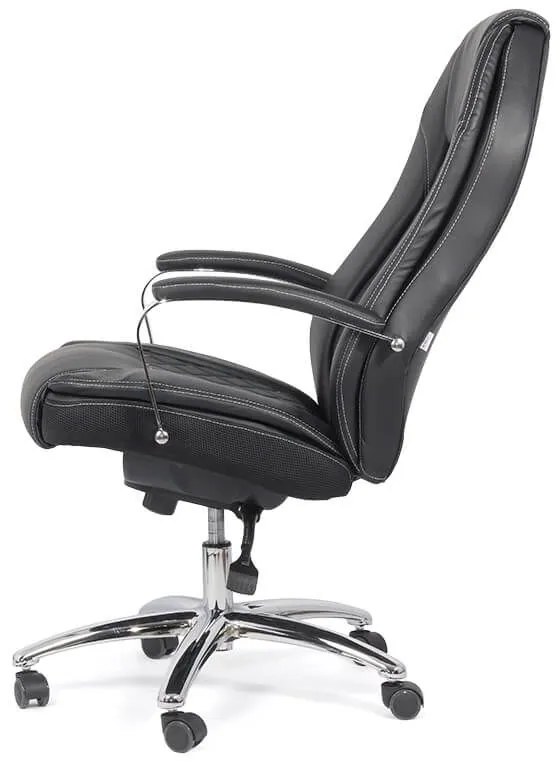 Scaun directorial OFF313 Negru – Sezut cu arcuri, Suporta 150kg, Ergonomic, Reglabil, Elegant