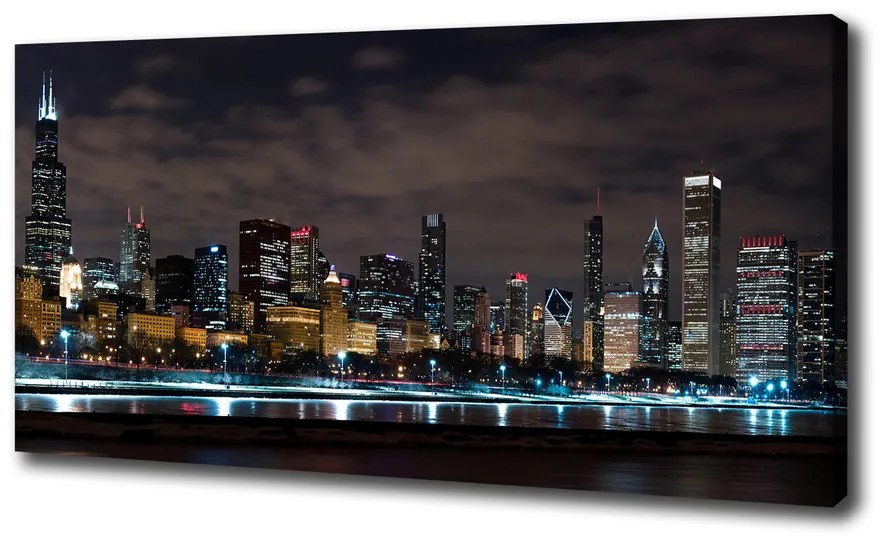 Print pe canvas Chicago noaptea
