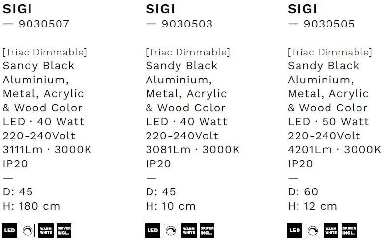 Plafoniera LED design modern SIGI D-45cm