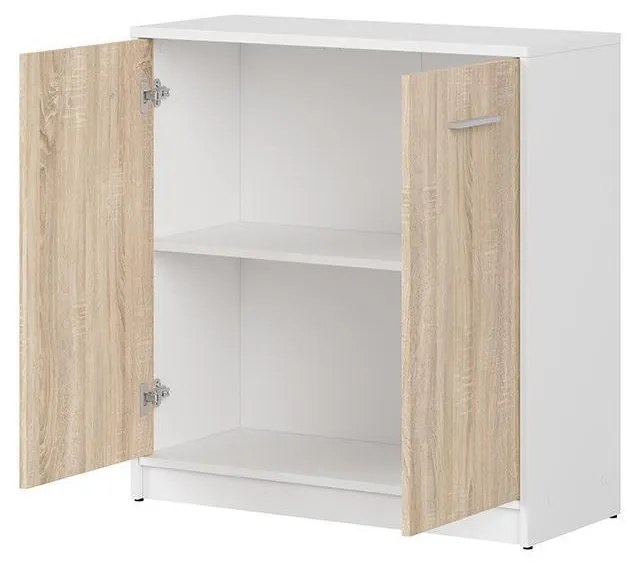 Dulap Nepo Plus 4 (alb + stejar sonoma) . 1098282