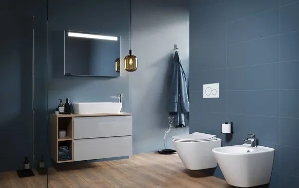 Set vas WC suspendat + capac WC CITY OVAL + plăcuță de acționare SIGMA + modul incastrat + garnitură