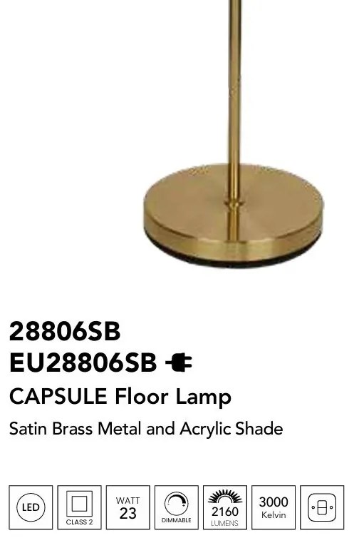 Lampadar, Lampa de podea LED stil modern Capsule
