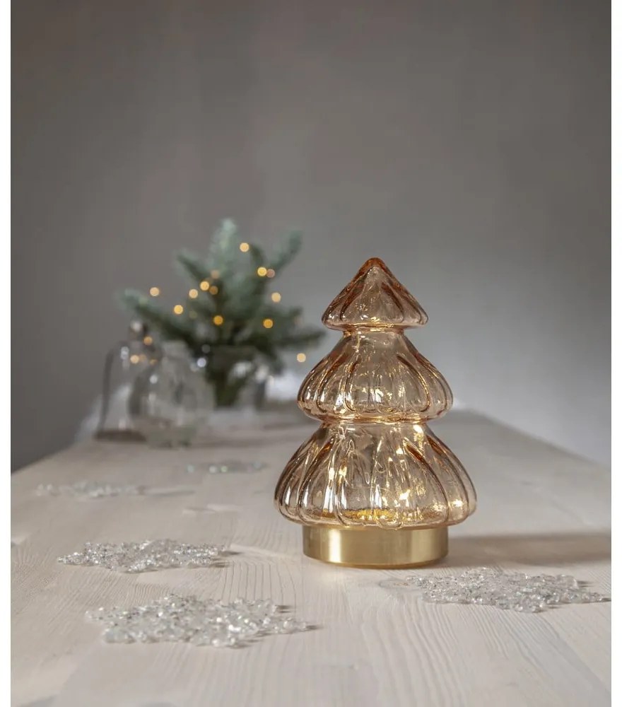 Decorațiune luminoasă de Crăciun portocalie ø 12 cm Abete – Star Trading