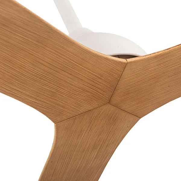 Ventilator de tavan d. 132 cm bej/alb + telecomandă