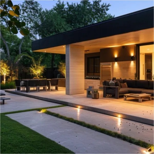 Aplică de exterior QUERK 2xGU10/35W/230V IP54 15 cm negru