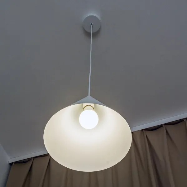 Pendul pe cablu ETNA II, 1x E27/15W/230V, diametru 25 cm, alb