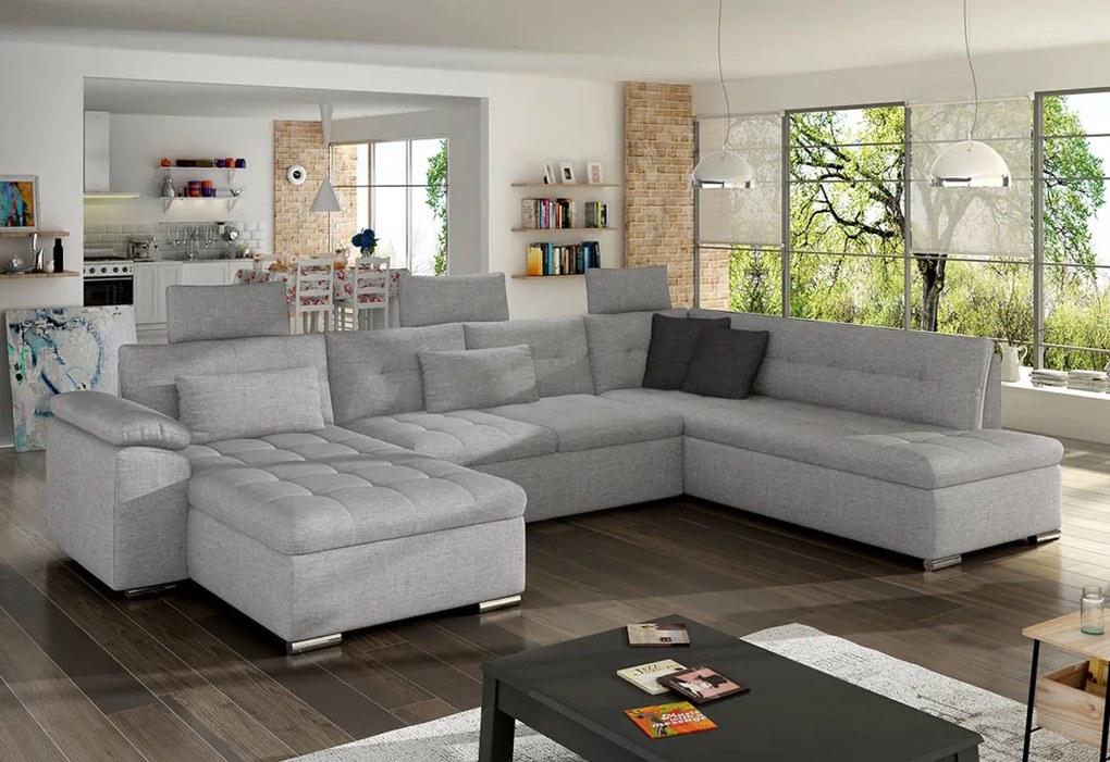 Supermobel Canapea in forma de U PRESTO, 350x101x205, Zetta 291/Zetta 293, dreapta