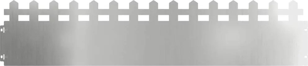 vidaXL Borduri pentru gazon 30 pcs Argintiu 103 x 0,05 x 22 cm
