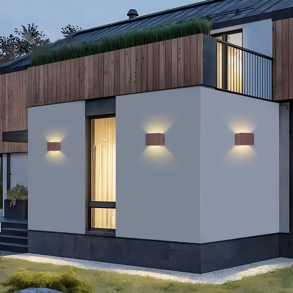 Brilagi - Aplică LED de exterior DONNANI LED/5W/230V 10 cm maro IP44