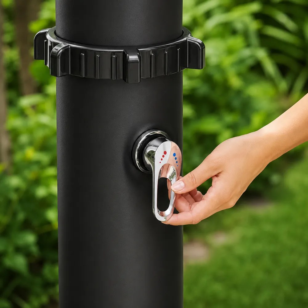 Duș solar KARIBIK, 35 l, negru Jurhan