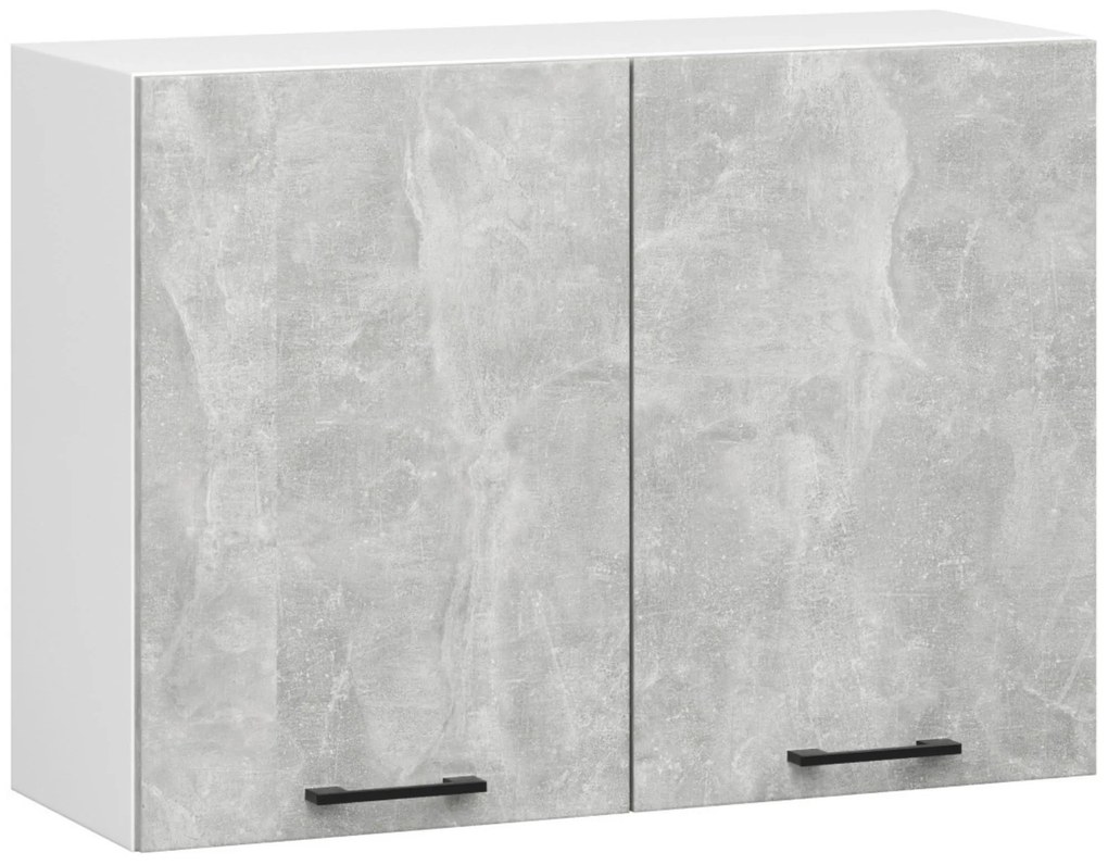 Set de bucătărie 180 cm Ozara (beton + Alb). 1071277
