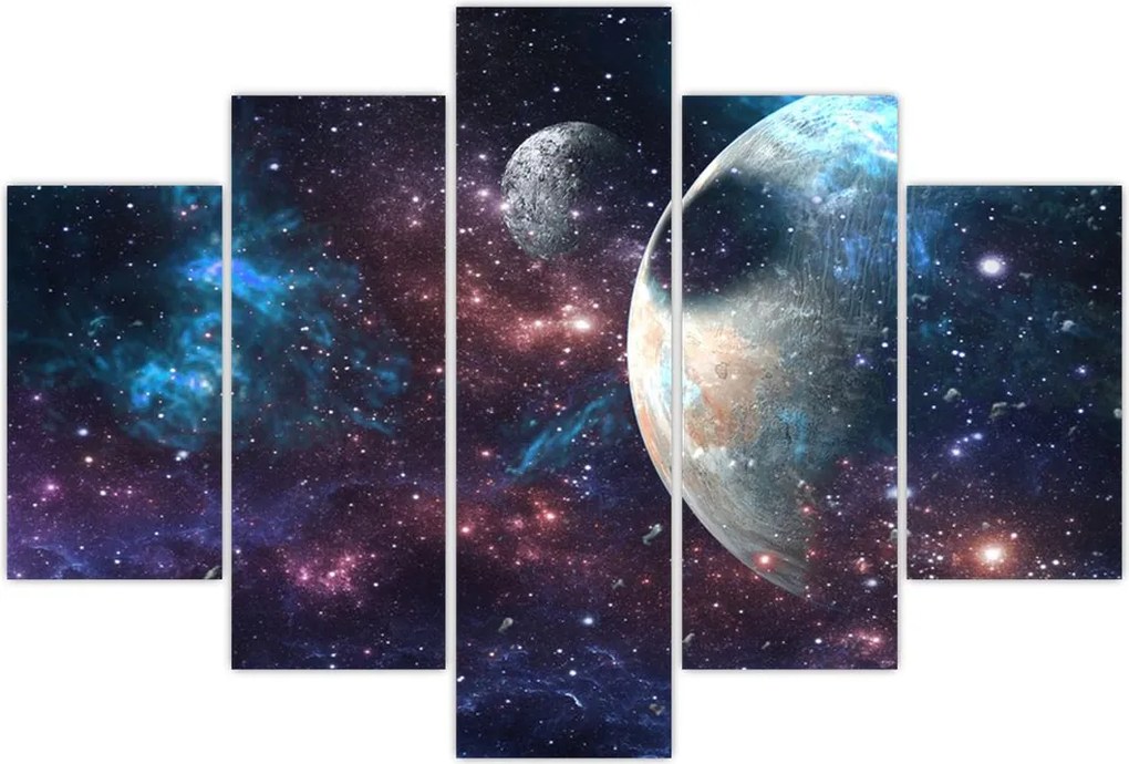 Tablou cu cosmos (150x105 cm)