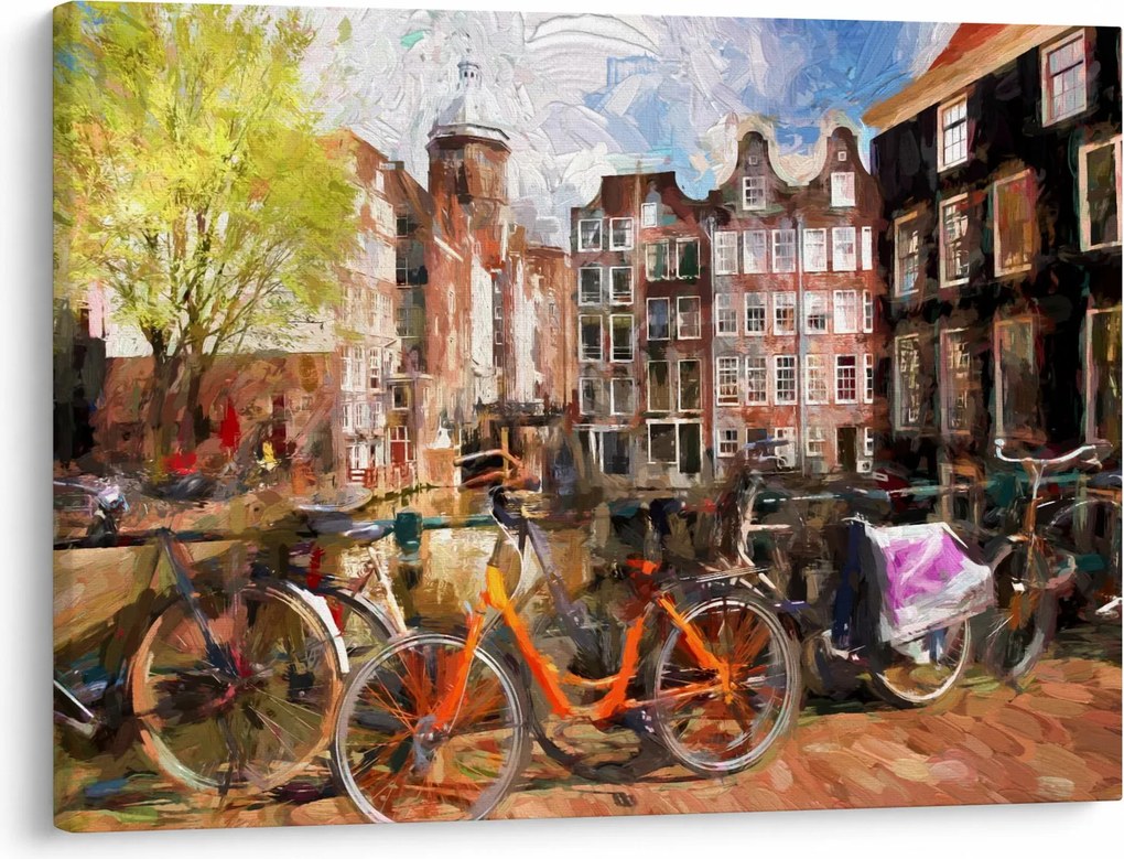 Tablou - Amsterdam, pictură (70x50 cm)