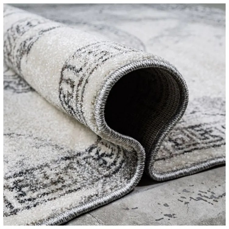 Covor Beenom cu model vintage gri-bej 1014-125 060 X 120