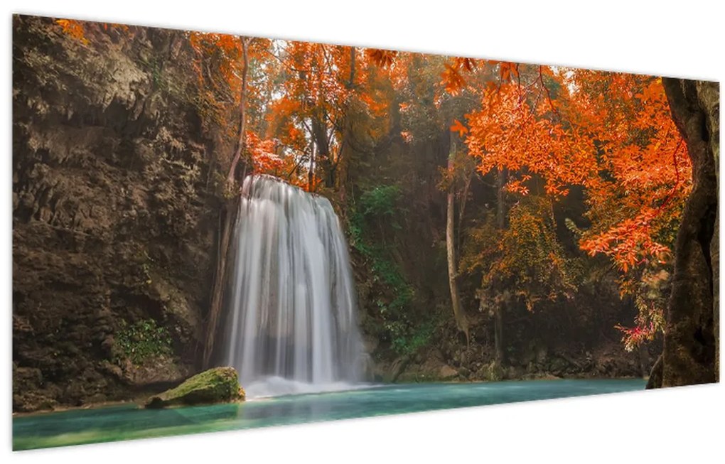 Tablou - Cascadă în Thailanda (120x50 cm)