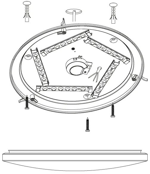 Eglo 98325 - Plafonieră LED NIEVES LED/19,5W/230V