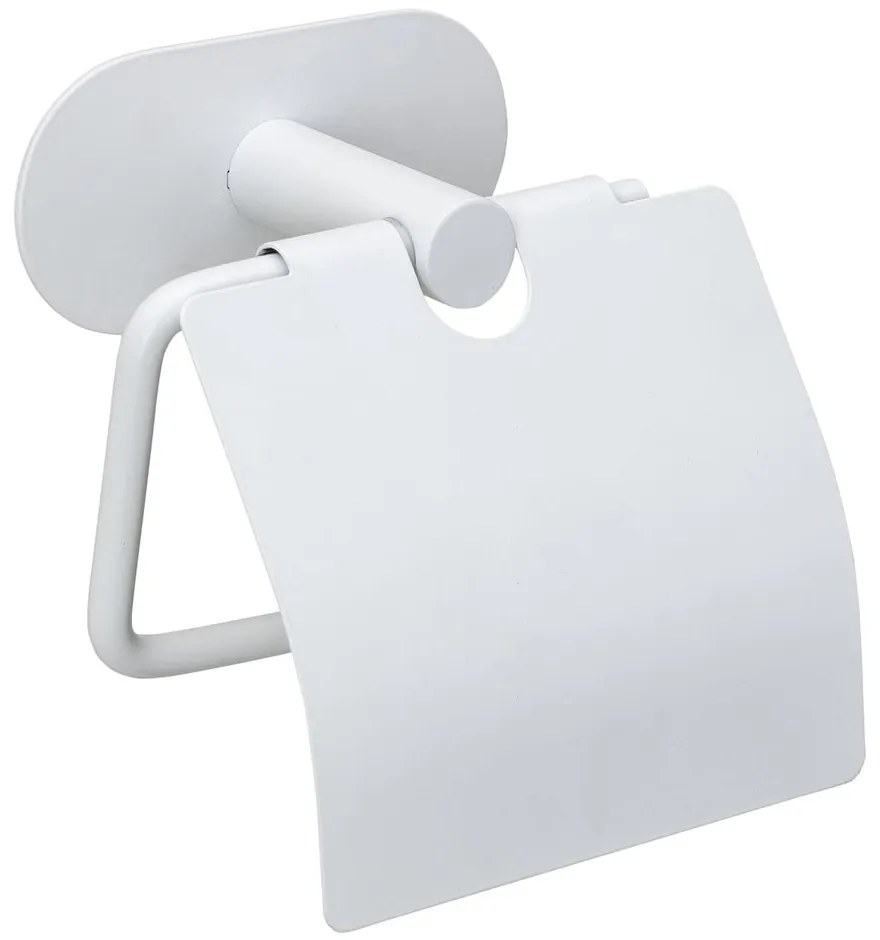 Suport pentru hârtie igienică alb autoadeziv din oțel inoxidabil Orea – Wenko