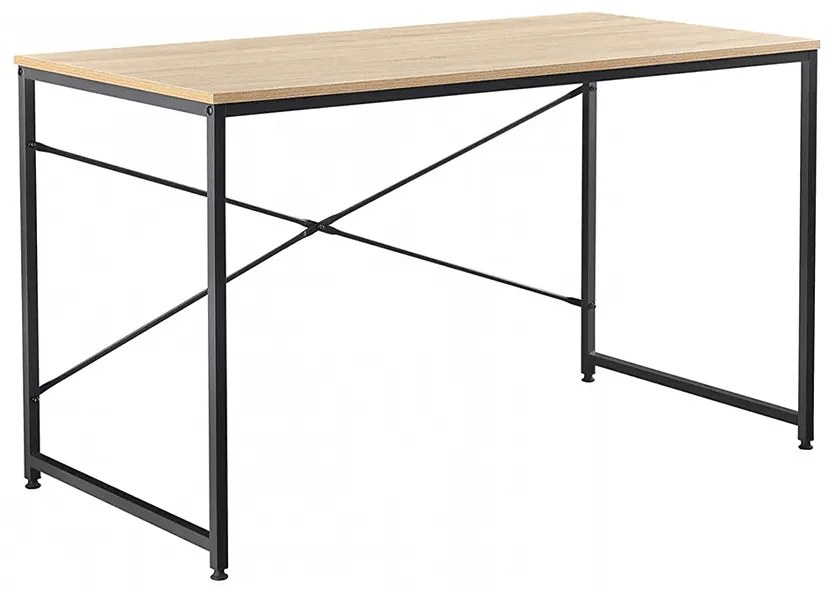 Birou, stejar negru, 100x60 cm, MELLORA - Livrare Rapida - Resigilat Negru