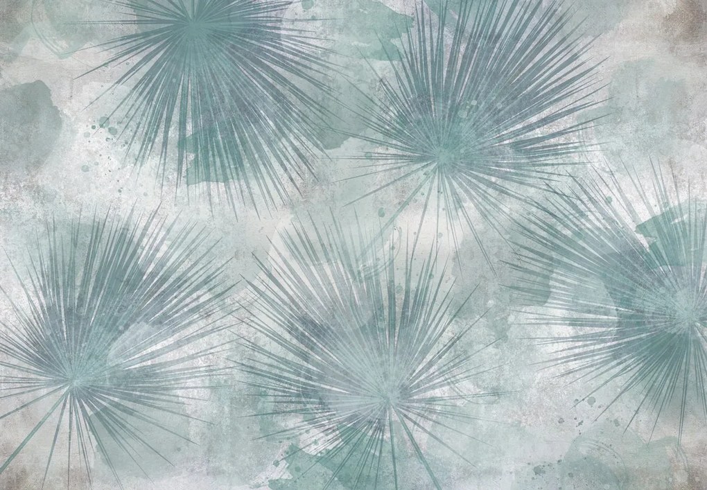 Fototapet - Frunze în beton (147x102 cm)