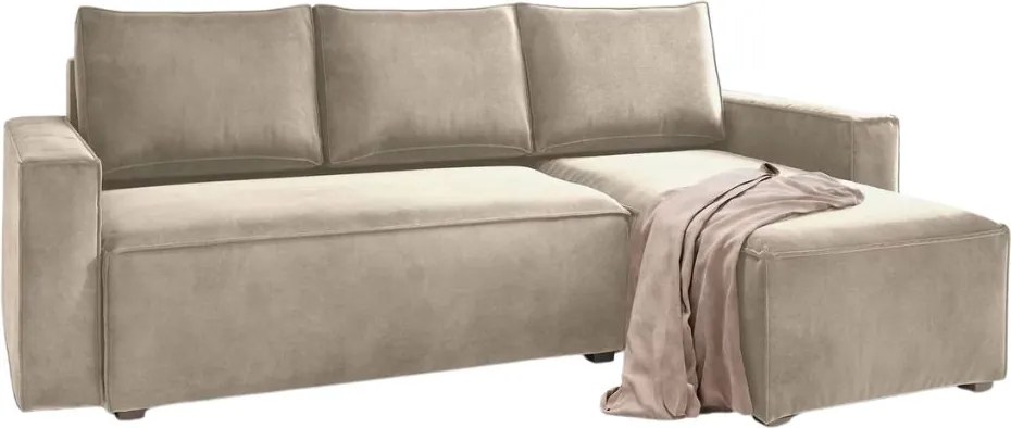 OFERTA Canapea coltar extensibila bej CAVELO, reversibila clasa a II-a