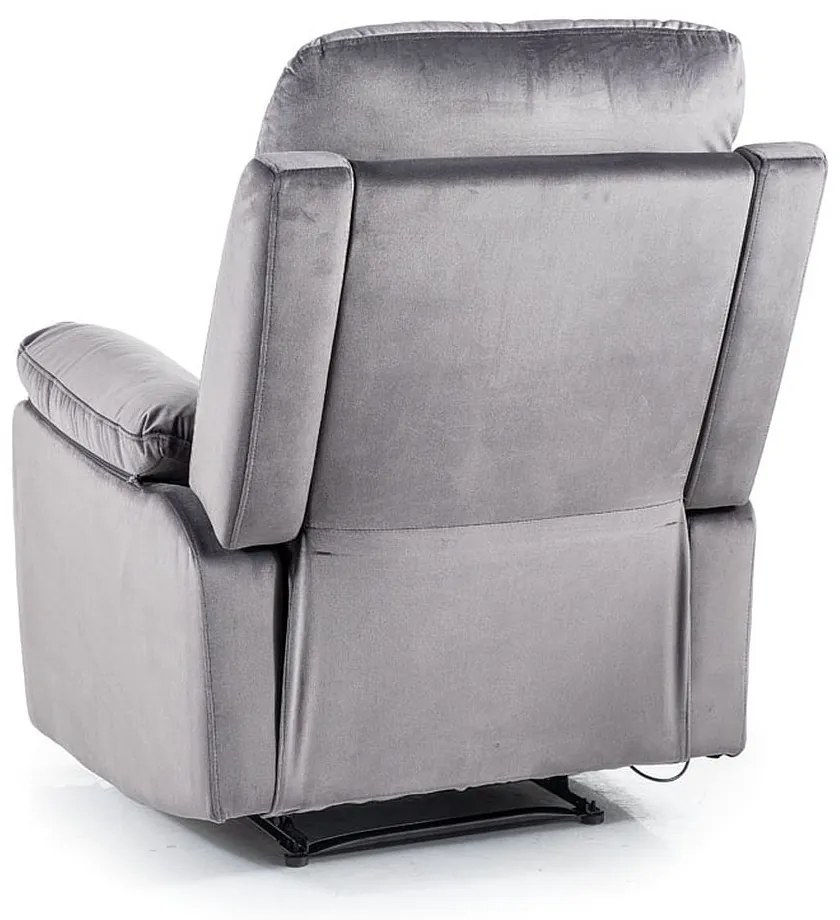 Scaun rabatabil Bud Velvet, gri