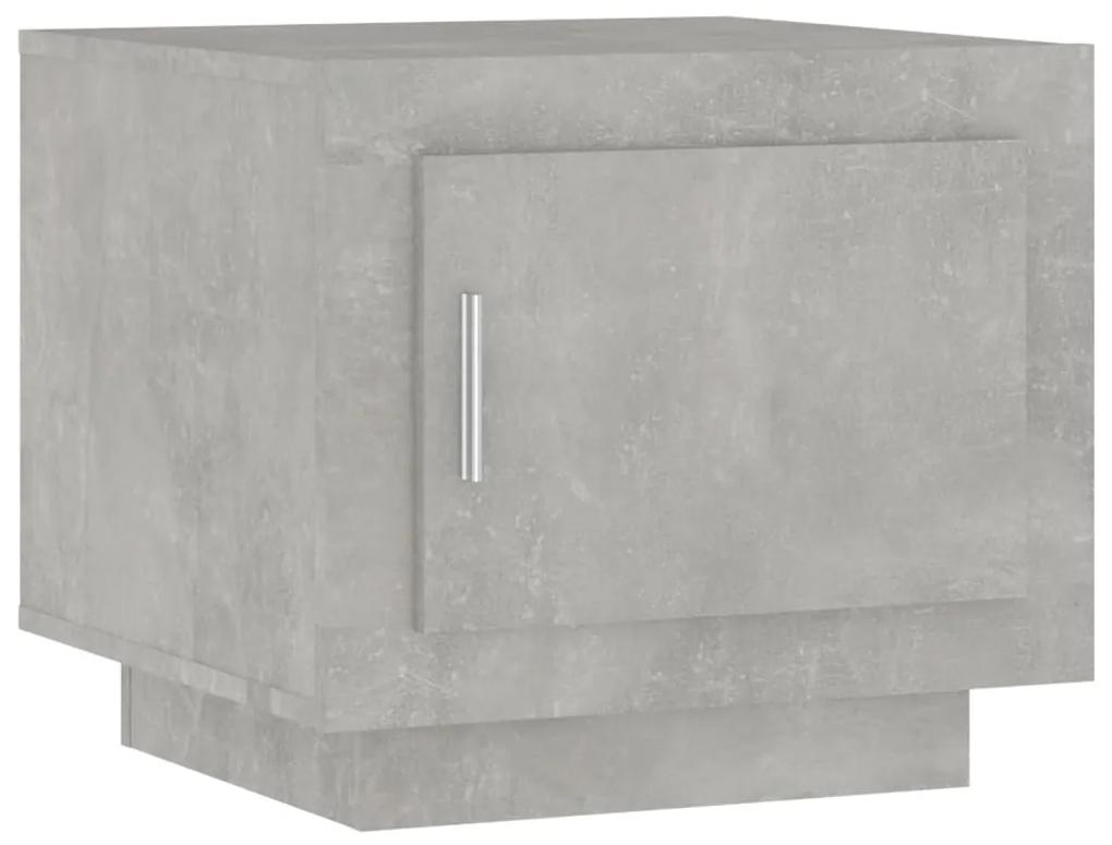 811803 vidaXL Măsuță de cafea, gri beton, 51x50x45 cm, lemn compozit