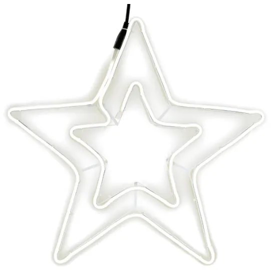 Stea dublă de Crăciun 55 cm, 360 LED