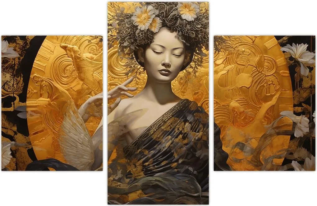 Tablou - Doamnă japoneză (90x60 cm)