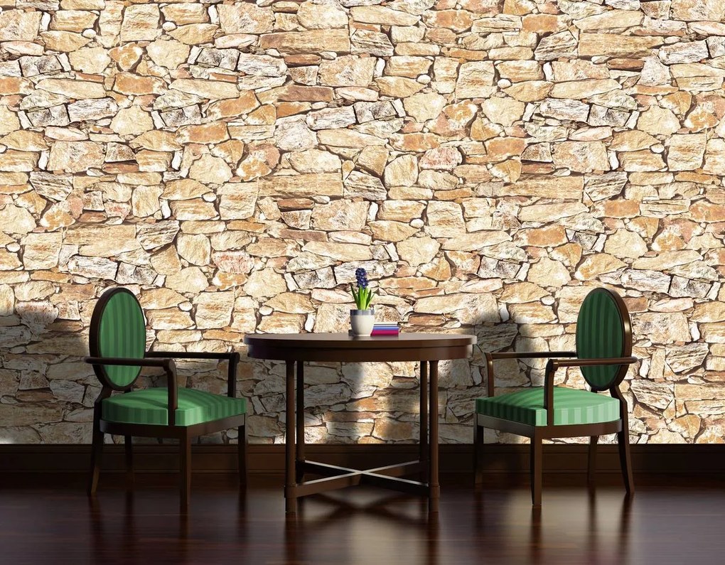 Fototapet - Stone Wall Rock (254x184 cm)