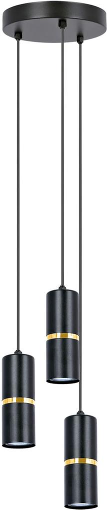 Kaja Ines lampă suspendată 3x10 W negru K-5242