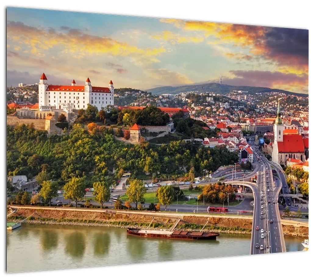 Tablou - Panorama bratislavei, Slovacia (70x50 cm)