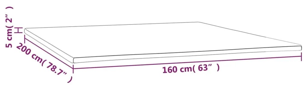 Protectie de saltea, 160x200x5 cm 160 x 200 cm