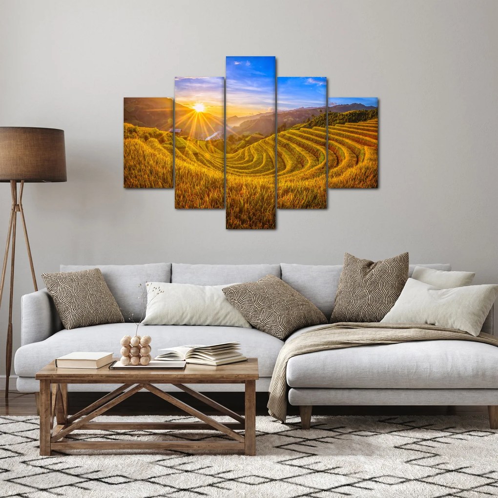 Tablou - Terasele de orez din Vietnam (150x105 cm)