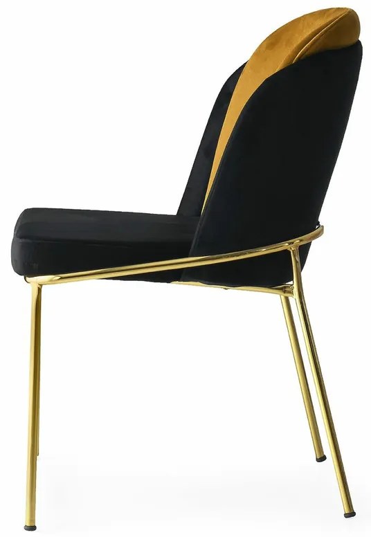 Set de scaune de sufragerie Dore Gold, 2 buc., 2 buc.