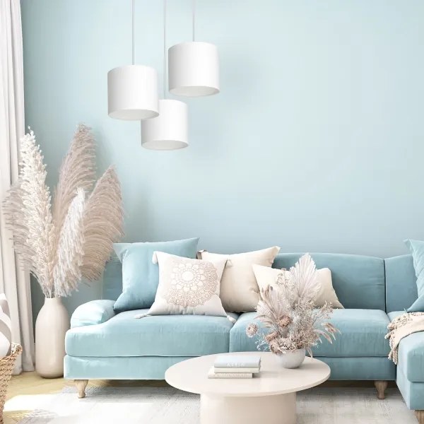 Lustră pe cablu ARDEN 3xE27/60W/230V albă