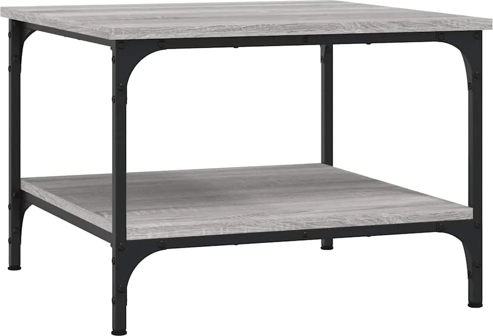 vidaXL Măsuță de cafea, gri sonoma, 55x55x40 cm, lemn prelucrat