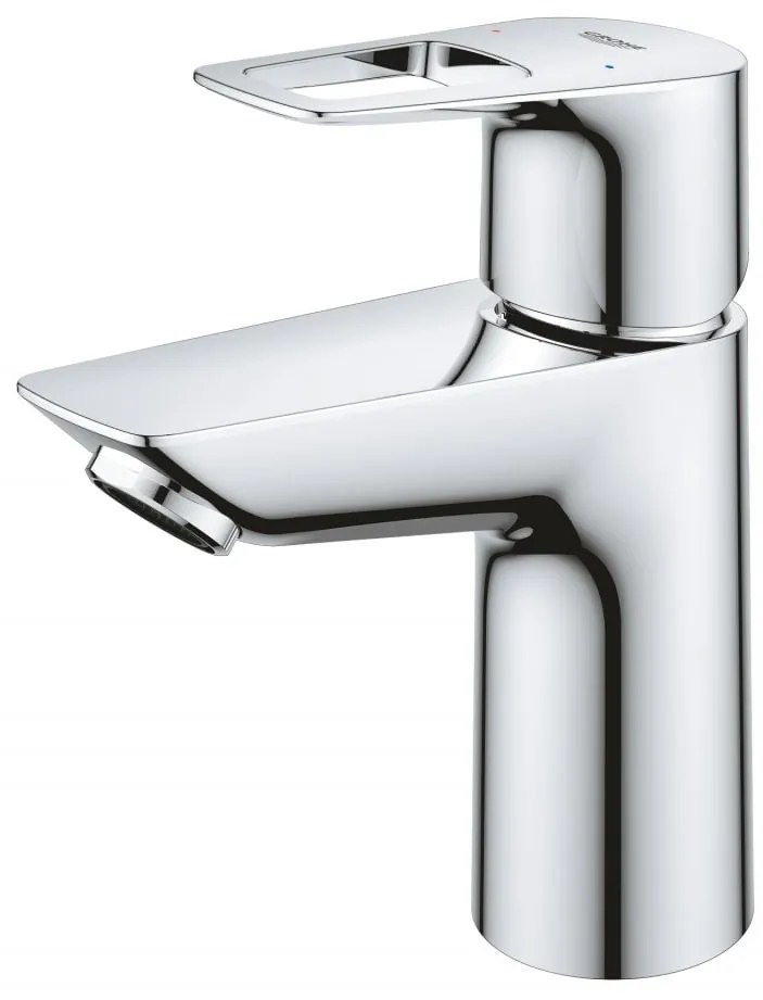 Baterie lavoar Grohe Bauloop, marimea S, crom, furtunuri flexibile, fara evacuare - 23337001