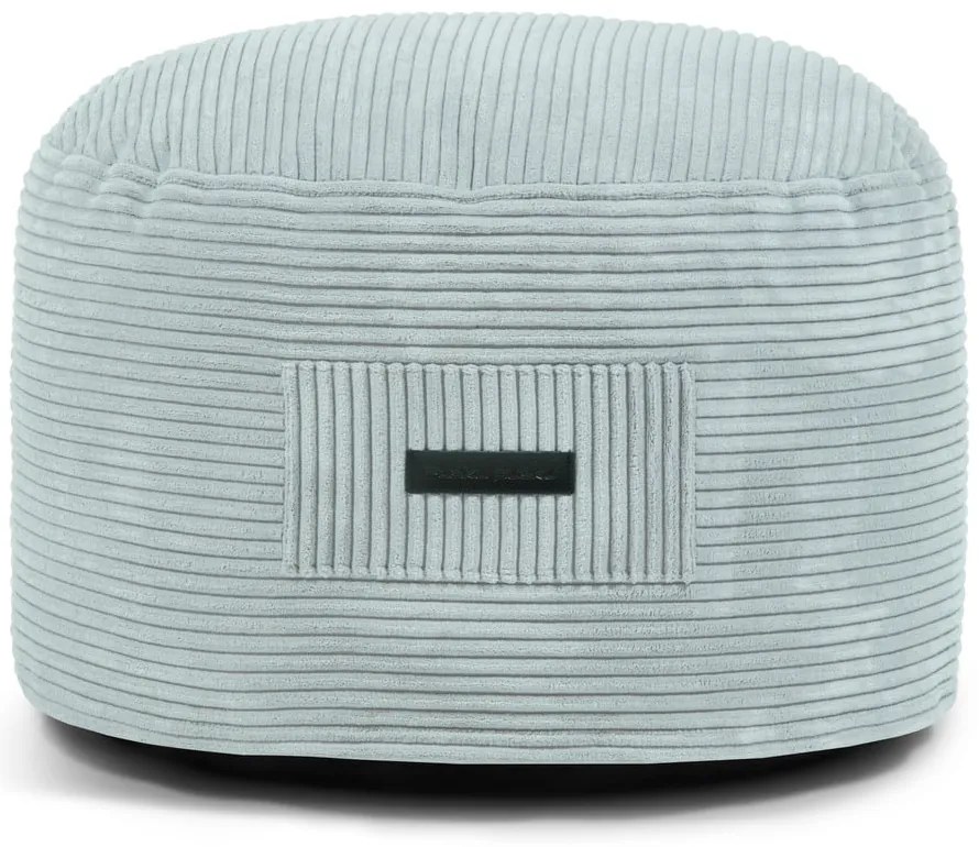 Taburet verde mentă cu tapițerie din catifea reiată Om 60 – SLOWDOWN