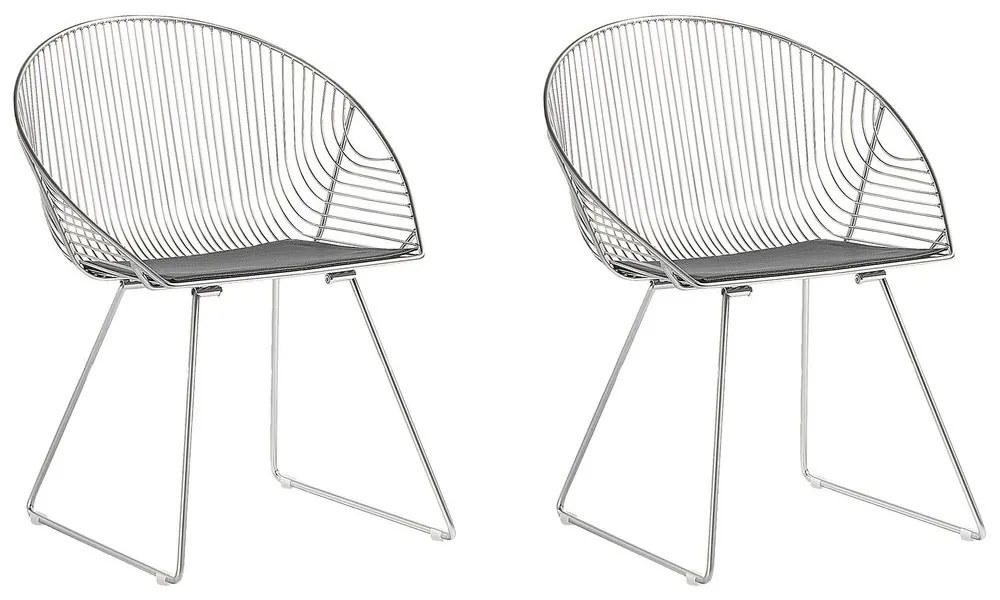 Set 2 buc. scaune pentru sufragerie Auron (argint). 1009923